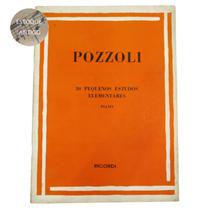 Livro pozzoli 30 pequenos estudos elementares piano (estoque antigo) Livro pozzoli 30 pequenos estudos elementares piano (estoque antigo)