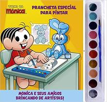 Livro Prancheta Especial para Pintar Turma da Mônica Vol.1 com Aquarela
