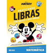 Livro Praticando Libras Disney Matemática Cartilha Língua de Sinais Para Crianças Com Atividades - Rideel Bicho Esperto