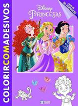 Livro Princesas - Coleção Disney Colorir com Adesivos - Bicho Esperto