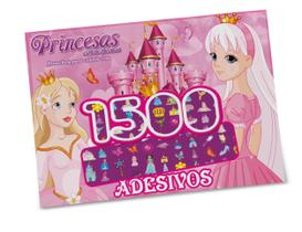 Livro - Princesas Prancheta para Colorir com 1500 Adesivos