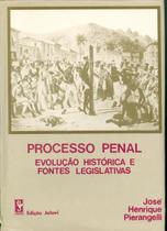 Livro - Processo penal: Evolução histórica e fontes legislativas Livro - Processo penal: Evolução histórica e fontes legislativas
