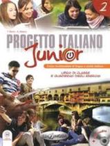 Livro - Progetto Italiano Junior 2 - Libro Di Classe & Quaderno Degli Esercizi + Cd Audio (A2) - EDILINGUA