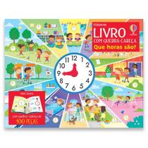 Livro - que horas são?: livro com quebra-cabeça