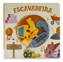 Livro Quebra-Cabeça de Madeira - Escavadeira Livro Quebra-Cabeça de Madeira - Escavadeira