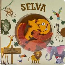 Livro Quebra-Cabeça de Madeira - Selva