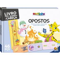 Livro Quebra Cabeça Escolinha Opostos Educativo Todolivro - PLANETOON