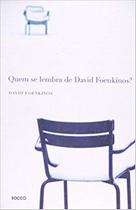 Livro - Quem se lembra de David Foenkinos? Livro - Quem se lembra de David Foenkinos?