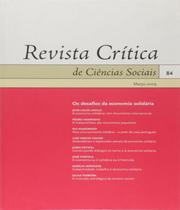 Livro Revista Critica De Ciencias Sociais - Vol 84 - Almedina