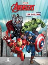 Livro Revista Ler e Colorir Marvel - Vingadores Avengers