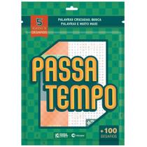 Livro revista passa tempo palavras cruzadas com 5 pecas 32 paginas 20,5x13,5cm