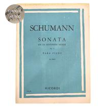 Livro schumann sonata en fa sostenido menor op. 11 para piano b. cesi (estoque antigo) - RICORDI