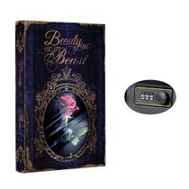 Livro seguro KASLVOX A Bela e a Fera com fechadura combinada