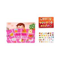 Livro Sensorial Montessori Para Bebês: Jogo De Adesivos Silencioso Para Aprendizagem Precoce