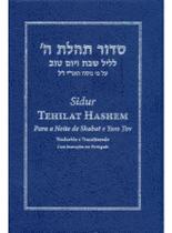 Livro - Sidur Tehilat Hashem Para A Noite De Shabat E Yom Tov, Com Tradução E Transliteração
