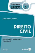 Livro - Sinopses - Direito Civil - Direito Das Obrigações - Volume 5 - 19ª Edição 2020 Livro - Sinopses - Direito Civil - Direito Das Obrigações - Volume 5 - 19ª Edição 2020