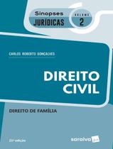 Livro - Sinopses Juridicas 2 - Direito Civil - Direito De Familia - 21ª Ed