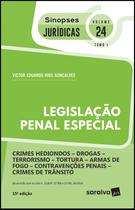Livro - Sinopses jurídicas: Legislação penal especial : Tomo I - 15ª edição de 2019