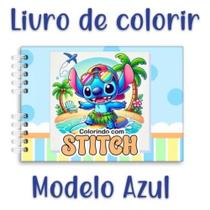 Livro Stitch Caderno De Colorir Estilo Bobbie Goods 50 Desenhos Em Folhas Grossa 180g E Capa Dura