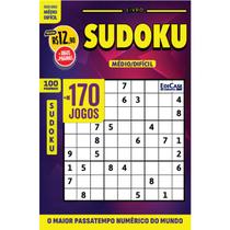 Livro Sudoku Ed.41 - 100 págs. - Médio/Difícil Livro Sudoku Ed.41 - 100 págs. - Médio/Difícil