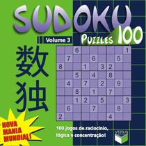 Livro - Sudoku Puzzles 100 (volume 3) - 100 jogos de raciocínio, lógica e concentração!