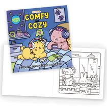 Livro - Sunny Vibes: Comfy and Cozy - Colorir com Fofura e Alegria - Livro de colorir