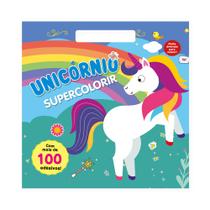 Livro - Supercolorir - Unicórnio: Crie e Encante com Mais de 100 Adesivos Mágicos