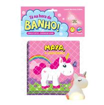 Livro Ta na Hora do Banho Maya, A unicornio