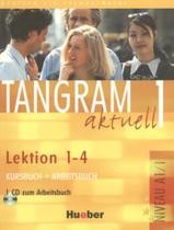 Livro - Tangram aktuell 1 kursbuch + arbeitsbuch - lektion 1-4 mit cd (texto + exerc.)