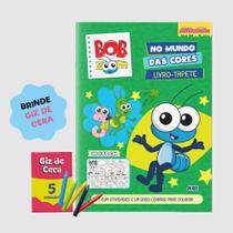 Livro Tapete Bob Zoom + 5 Giz De Cera Editora Pixel