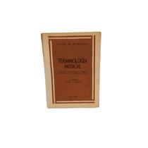 Livro terminologia musical- savino de benedictis - RICORDI