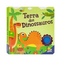 Livro Terra dos Dinossauros Toque E Sinta C/ Feltros Macios Montessori Infantil - Todolivro