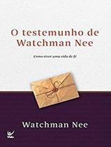 Livro - Testemunho De Watchman Nee