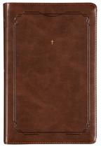 Livro - The Purpose Book: Bíblia Sagrada, A21, Capa Couro-soft marrom, Cruz