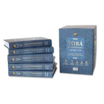 Livro Torá Interpretada 5 volumes À luz dos ensinamentos