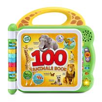 Livro Toy LeapFrog 100 Animals para crianças maiores de 18 meses, verde