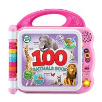 Livro Toy LeapFrog 100 Animals rosa com pacote sem frustração Livro Toy LeapFrog 100 Animals rosa com pacote sem frustração