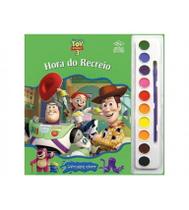 Livro toy story 3 hora do recreio - ler e colorir com aquarela - editoradcl