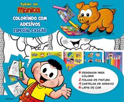 Livro - Turma da Mônica Colorindo com Adesivos Especial – Cascão