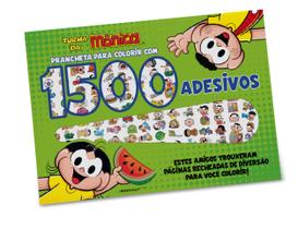 Livro - Turma Da Mônica - Prancheta para colorir com 1500 Adesivos