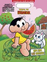 Livro - Turma Da Mônica - Prancheta para colorir com adesivos - Magali