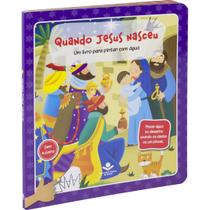 Livro - Um livro para pintar com água - Quando Jesus Nasceu Livro - Um livro para pintar com água - Quando Jesus Nasceu