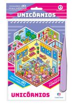 Livro - Unicórnios com Adesivos 3D Livro - Unicórnios com Adesivos 3D