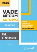 Livro - Vade Mecum Civil e Empresarial - Temático - 9ª Edição 2025