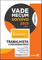 Livro - Vade Mecum Saraiva: Trabalhista e previdenciário - 3ª edição de 2019