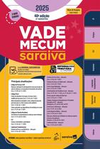 Livro - Vade Mecum Saraiva Tradicional - 40ª Edição 2025 Livro - Vade Mecum Saraiva Tradicional - 40ª Edição 2025