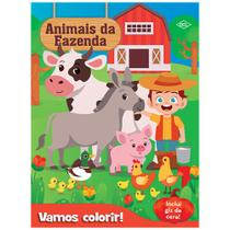 Livro - Vamos colorir - Animais da fazenda