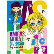 Livro - Viva as Cores! Livro de Colorir: Amigas, Moda e Diversão