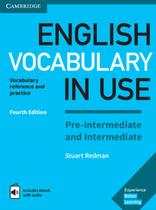 Livro: Vocabulário de inglês da Cambridge University Press em uso: pré-intermediário e intermediário com respostas e e-book aprimorado