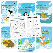 Livros de atividades Dvbonike Polar Animals Kids Winter 24 unidades Livros de atividades Dvbonike Polar Animals Kids Winter 24 unidades
